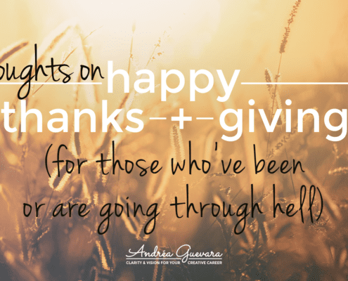 thoughts on being thankful for those who are going through hell