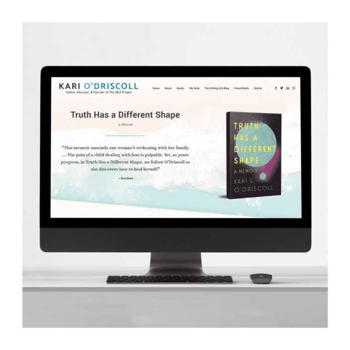 Author Brand Website Design- Kari O'Driscoll