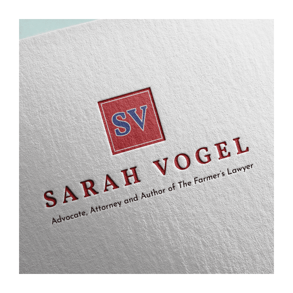 Author branding and logo design for Sarah Vogel