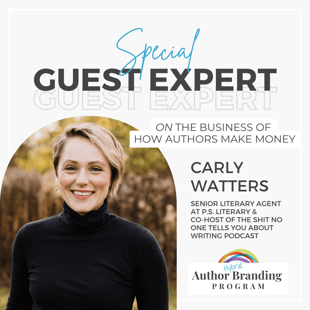 Carly Watters, literary agent, podcast host, guest speaker Brand Strength Author Branding program